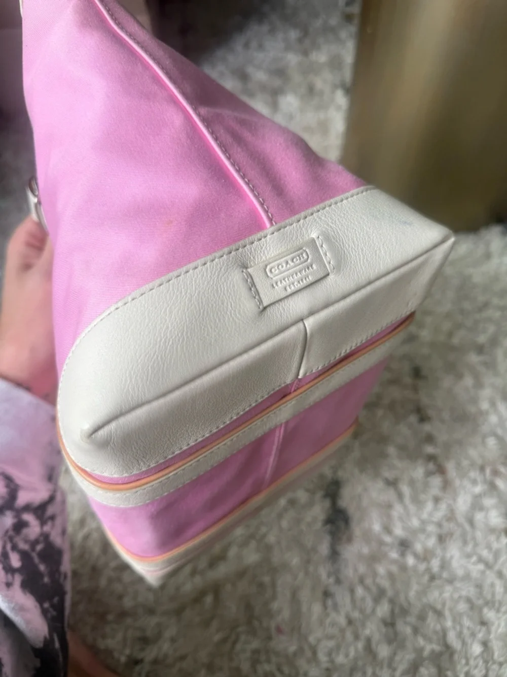 COACH VINTAGE 2001 PINK HAMPTON TOTE - Picture 4 of 6